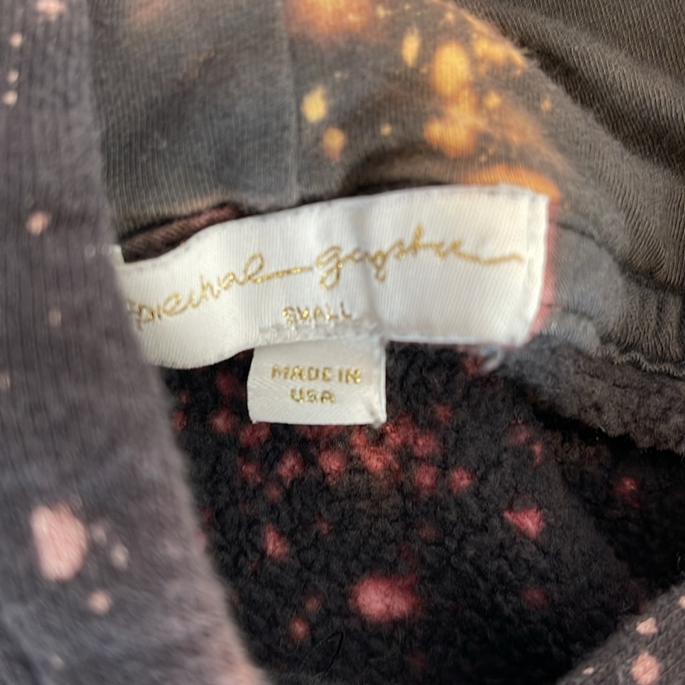 Spiritual Gangster Tye Dye Distressed Sweatshirt w/ kangaroo pocket - Picture 4 of 4